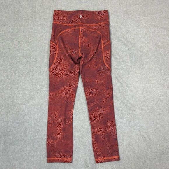 Lululemon Invigorate High Rise Crop Leggings Women Size 4 Athletic Workout Pants - Picture 2 of 6